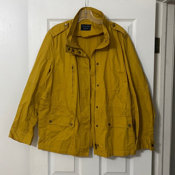 Love Tree Jackets & Blazers - Mustard yellow utility jacket